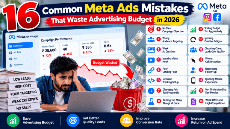 Common Meta Ads Mistakes That Waste Advertising Budget in 2026